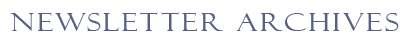 Newsletter Archives