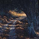 * Fox Creek Crossing, 64 x 63 inches, oil on canvas, 1990