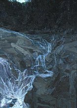 * Black Rock Stream, 54 x 38 inches, oil on canvas, 1989-93