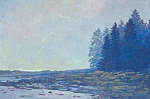 * Burning Fog, 26 x 39 inches, oil on canvas, 1993