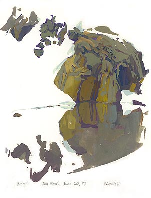 * Sky Pond, 6-3/4 x 3-1/2 inches