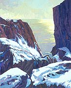 Great Wass Island, Winter V, 40 x 32 inches, oil on canvas, 1993