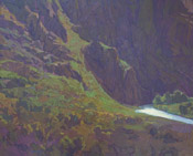 Phantom Canyon I, 22 x 27 inches, oil on panel