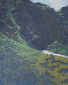 Phantom Canyon IV, 27 x 22 inches, oil on panel