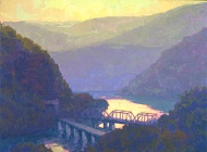 * Dawn, Harper's Ferry, 28 x 38 inches, oil on canvas