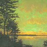 * Dawn on the Harraseeket, 12 x 12 inches, oil on panel