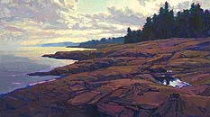 * Quiet Bay, 26 x 46 inches, oil on canvas