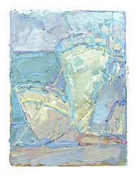 * Boats at Pythagorio, Samos, 3 x 2-1/4 inches, gouache on paper