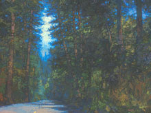 Through the Tall Trees II, 30 x 40 inches, oil on canvas