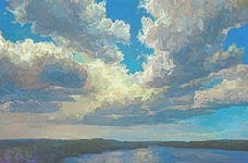 * Hungry Jack Lake, 26 x 39 inches, oil on canvas