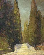 * Stairway, Nice, 30 x 24 inches, oil on panel, 2001