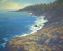 * Rocky Coast, 32 x 40 inches, oil on canvas