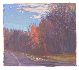 * Last of the First Snow, 2-3/4 x 3-1/8 inches