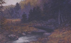 Watercourse (small), 11 x 18 inches, oil on canvas