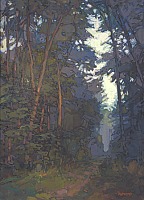 Trail (small), 14 x 10 inches, oil on panel