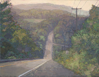 Lincoln Highway II, Vertigo, 17 x 21 inches, oil on linen