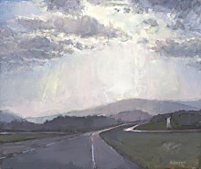 Ribbons of Highway, 10 x 12 inches, oil on panel