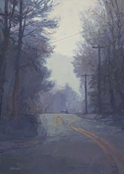 Shaker Hill, 14 x 10 inches, oil on baltic birch