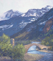 Bridge at the Old Mill, 16 x 14