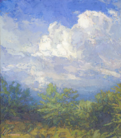 Approaching Storm, Collobriere, 16 x 14