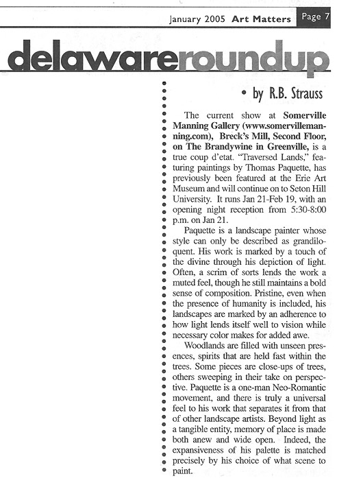 Art Matters review, Jan 2005